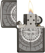 Load image into Gallery viewer, Zippo Lighter- Personalized Engrave for Compass Design Black Ice #29232
