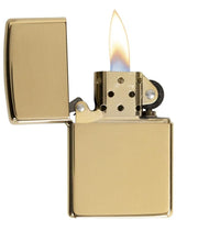 Load image into Gallery viewer, Zippo Lighter - Personalized Custom Message Engrave on Brass Windproof Lighter High Polish 254B
