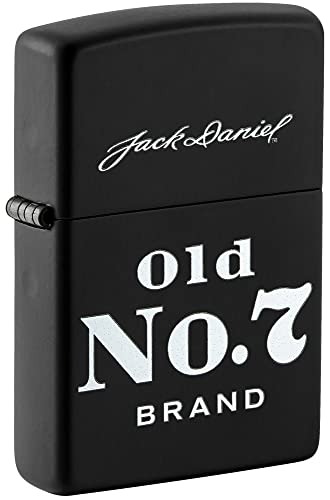 Zippo Lighter- Personalized Engrave for Jack Daniel's Design Black Matte 49823