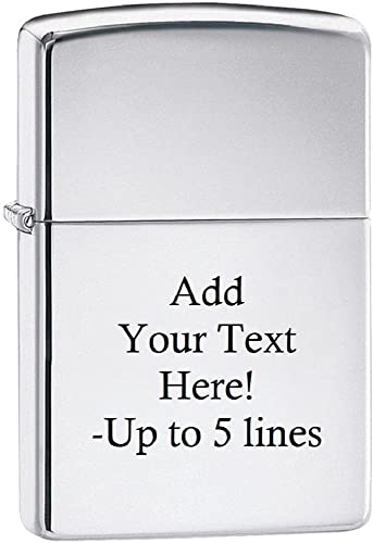 Zippo Lighter- Personalized Message for High Polish #250