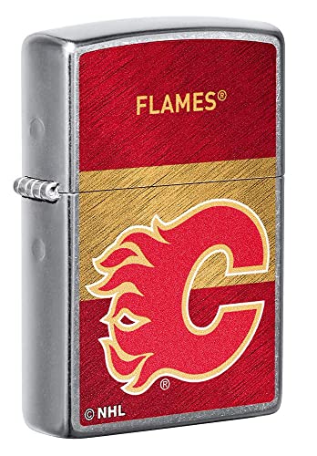 Zippo Lighter- Personalized Message Engrave for Calgary Flames NHL Team #48032