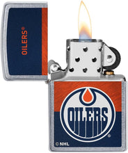 Load image into Gallery viewer, Zippo Lighter- Personalized Message Engrave for Edmonton Oilers NHL Team #48039
