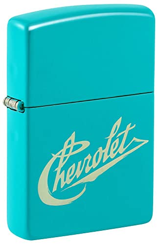 Zippo Lighter- Personalized Engrave for Chevy Chevrolet Flat Turquoise #48399