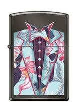 Load image into Gallery viewer, Zippo Lighter- Personalized Message Engrave for Blazer Suit Black Ice #Z5120
