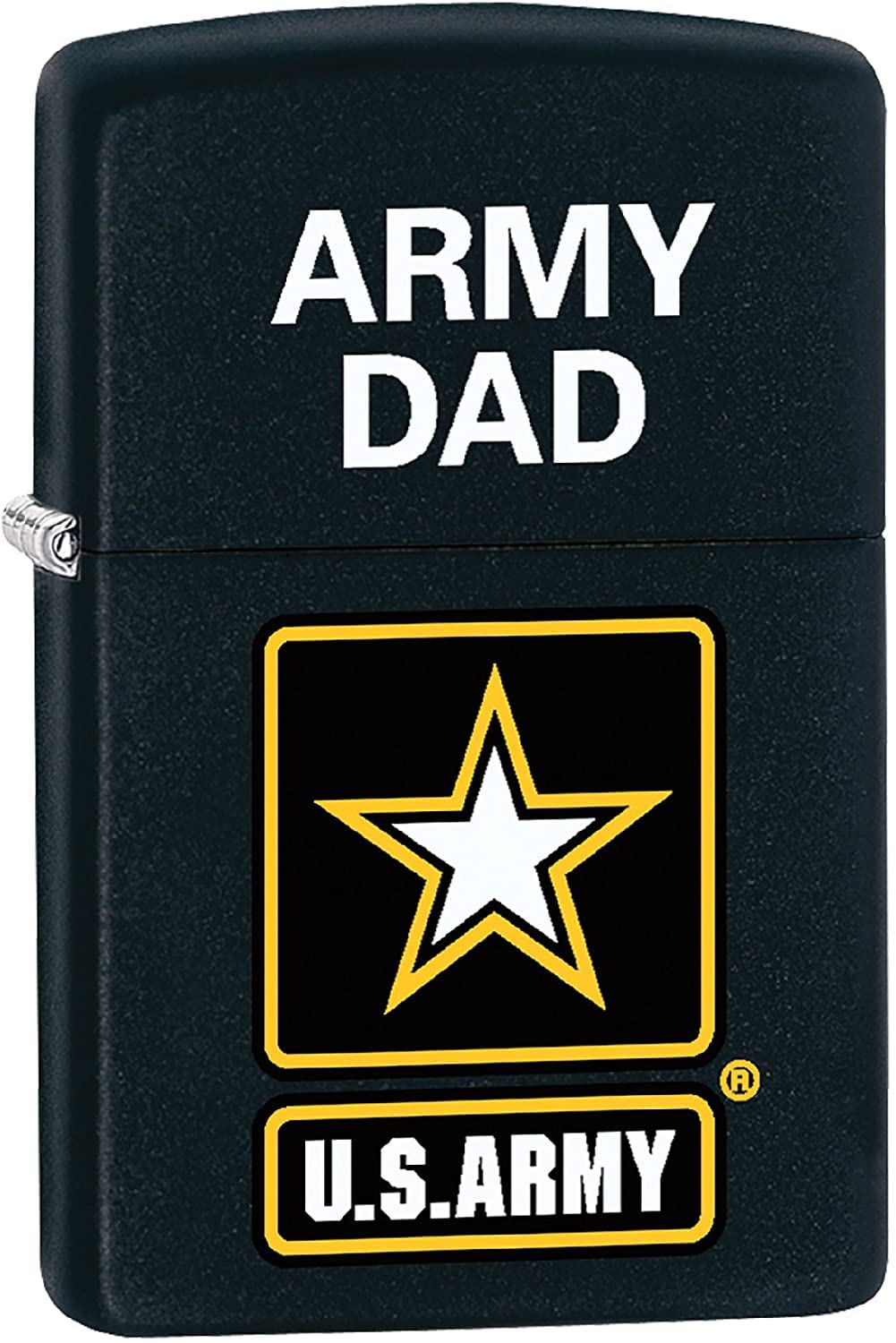 Zippo Lighter- Personalized Engrave U.S. Army Black Matte #Z5072