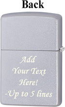 Load image into Gallery viewer, Zippo Lighter- Personalized Message for Cigars Cuban Design Satin Chrome #Z5123
