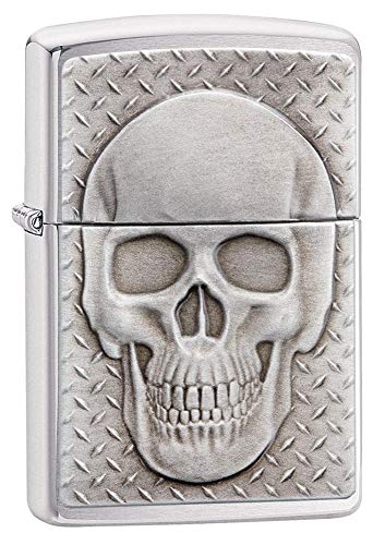 Zippo Lighter- Personalized Engrave for Skull with Brain Surprise #29818