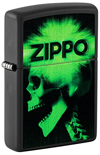 Zippo Lighter- Personalized Engrave for Zippo Logo Lighter Cyber Skull 48485