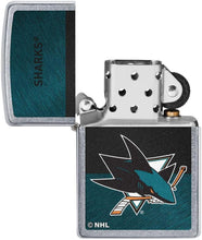 Load image into Gallery viewer, Zippo Lighter- Personalized Message Engrave for San Jose Sharks NHL Team #48051
