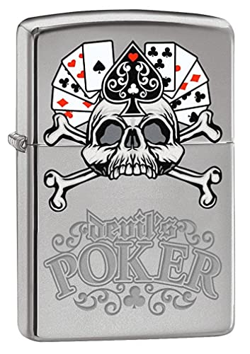 Zippo Lighter- Personalized Engrave Ace of Spades Card Game Devil's Poker