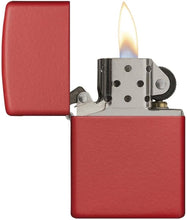 Load image into Gallery viewer, Zippo Lighter- Personalized Message Matte Colors Windproof Lighter Red #233
