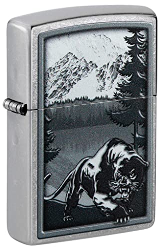 Zippo Lighter- Personalized Engrave Animals Outdoors Nature Mountain Lion 48381