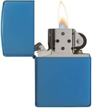Load image into Gallery viewer, Zippo Lighter - Personalized Message Engraved on Backside Unique Classic High Polish Blue Windproof Lighter 20446
