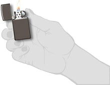 Load image into Gallery viewer, Zippo Lighter- Personalized Engrave on Slim Size Black Ice #20492
