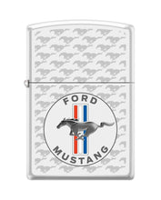 Load image into Gallery viewer, Zippo Lighter - Personalized Customize Message Engrave on Backside for Ford Design Zippo Lighter (Ford Mustang Circle Patterns Z5553)
