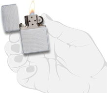 Load image into Gallery viewer, Zippo Lighter- Personalized Message Engrave Brushed Chrome Arch #24647
