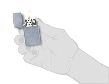 Load image into Gallery viewer, Zippo Lighter - Personalized Customize Message Engrave on Slim Size Windproof Lighter (Street Chrome #1607)
