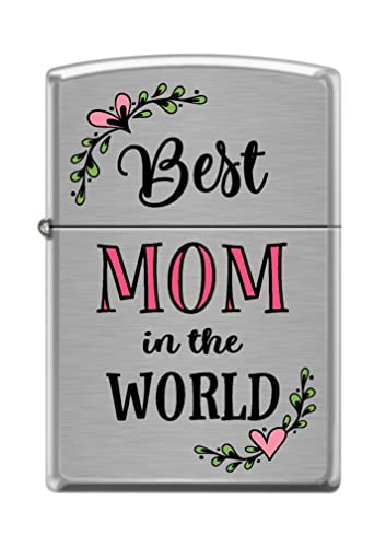 Zippo Lighter- Personalized Engrave for Best Mom in The World #Z5191
