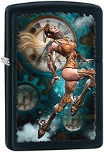 Load image into Gallery viewer, Zippo Lighter- Personalized Engrave Steampunk Aviator Girl Futuristic 28670
