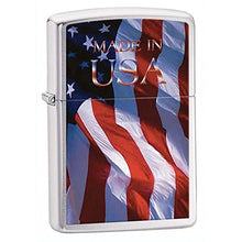 Load image into Gallery viewer, Zippo Lighter- Personalized Engrave Americana Eagle USA Flag Patriotic #24797
