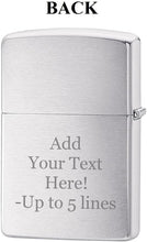Load image into Gallery viewer, Zippo Lighter- Personalized Engrave Cowboy Hat and Rope Westerns Resting 24879
