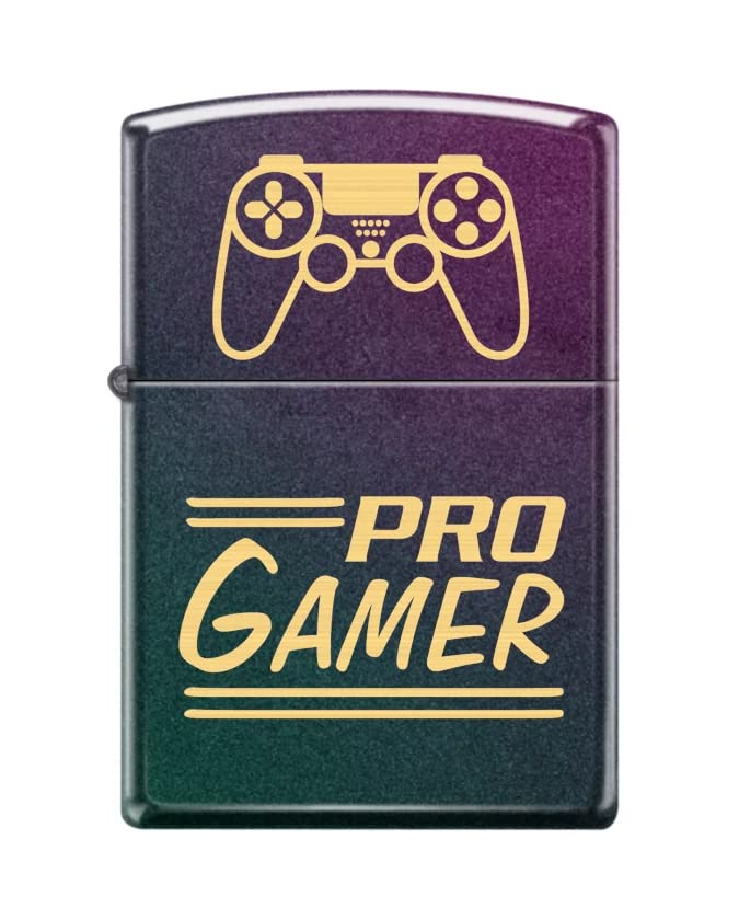 Zippo Lighter- Personalized Engrave Pro Gamer Controllers Iridescent #Z5464