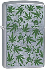 Load image into Gallery viewer, Zippo Lighter- Personalized Engrave for Leaf Designs Leaf and Skulls
