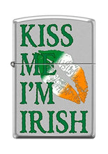 Load image into Gallery viewer, Zippo Lighter- Personalized for Saint Patrick&#39;s Day Kiss Me I&#39;m Irish #Z5283

