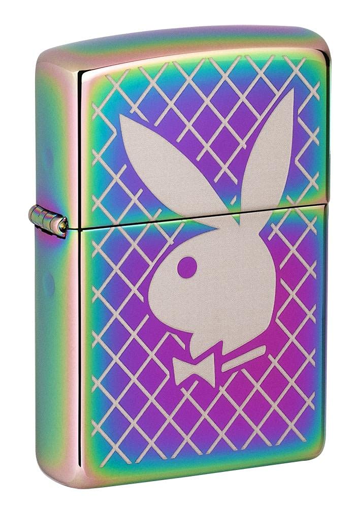 Zippo Lighter - Personalized Customize Message Engrave on Backside for Playboy Bunny (Spectrum 49344)