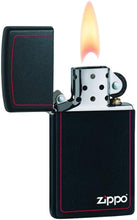 Load image into Gallery viewer, Zippo Lighter- Personalized Engrave on Slim Size Red Line #1618ZB

