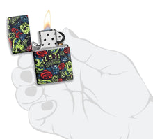 Load image into Gallery viewer, Zippo Lighter - Personalized Customize Message Engrave on Backside for Skull Crown Design #49696
