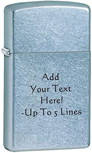 Zippo Lighter- Personalized Engrave on Slim Size #1607