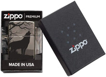 Load image into Gallery viewer, Zippo Lighter- Personalized Engrave Animal Design Wolves Wolf 49188
