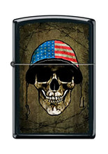 Load image into Gallery viewer, Zippo Lighter- Personalized Engrave for Skull with Helmet Soldier #Z5050
