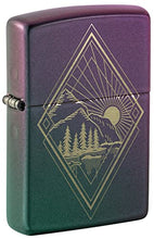 Load image into Gallery viewer, Zippo Lighter- Personalized Nature Mountain Moon Scene Mountain Scene #48382
