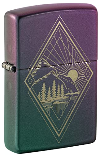 Zippo Lighter- Personalized Nature Mountain Moon Scene Mountain Scene #48382