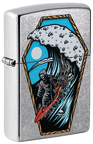 Zippo Lighter- Personalized Message for Skull Emblem Design Part1 Grim #49788