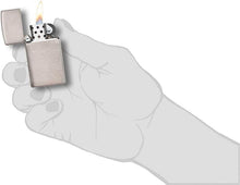Load image into Gallery viewer, Zippo Lighter- Personalized Engrave on Slim Size Brushed Chrome #1600
