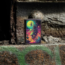 Load image into Gallery viewer, Zippo Lighter - Custom Engraved with Your Message for Distant Lands Design Iridescent Pocket Lighter 46238
