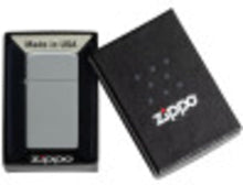 Load image into Gallery viewer, Zippo Slim Flat Grey Pocket Lighter
