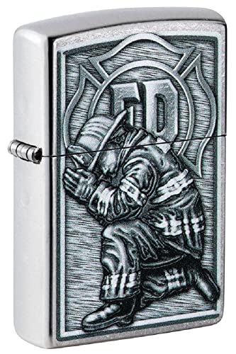 Zippo Lighter- Personalized Engrave Firefighter Fireman Rescue Kneeling 49785