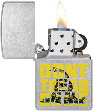 Load image into Gallery viewer, Zippo Lighter - Custom Message Engrave Don&#39;t Tread on Me - Street Chrome 48952
