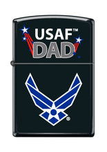 Load image into Gallery viewer, Zippo Lighter-Personalized Engrave for USAF Dad U.S. Air Force Black Matte Z5077
