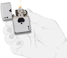 Load image into Gallery viewer, Zippo Lighter- Personalized Engrave Ace of SpadesZippo Lucky Ace #24011
