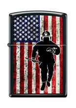 Load image into Gallery viewer, Zippo Lighter- Personalized Engrave for Fire Fighter Black Matte #Z5256

