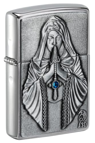 Zippo Lighter- Personalized Cross Prayer Anne Stokes Gothic Woman #49756