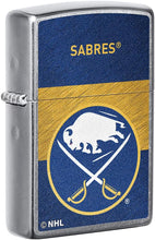 Load image into Gallery viewer, Zippo 2021 NHL Buffalo-Sabres Street Chrome Pocket Lighter
