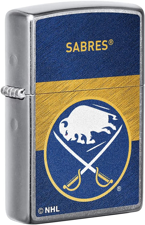 Zippo 2021 NHL Buffalo-Sabres Street Chrome Pocket Lighter