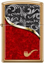 Load image into Gallery viewer, Zippo Lighter- Personalized Engrave for Black and Gray Pipe Venetian #Z5114
