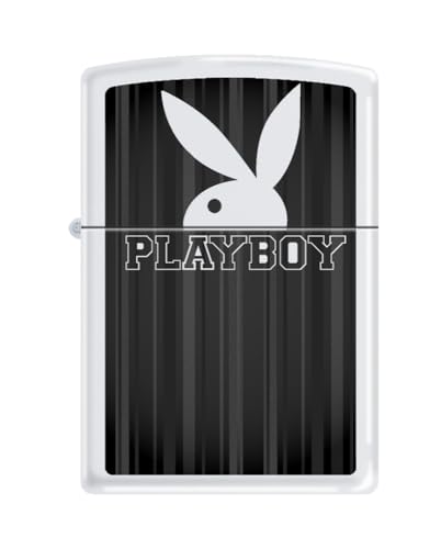 Zippo Lighter- Personalized Engrave for Playboy Bunny Rabbit Pinstripes Z5556
